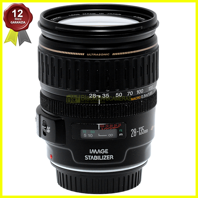 Canon EF 28/135mm f3,5-5,6 IS USM. Obiettivo Full Frame per fotocamere EOS.